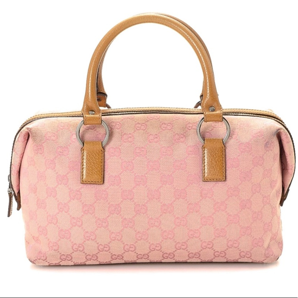 Gucci Pink GG Canvas Satchel, Great Condition❤️